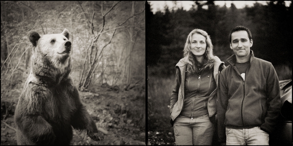 Alexandra and Lajos, Biologists, Bear Country, Romania, 2014