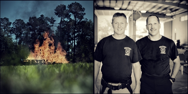 Jon and Johnny, Fire Fighters, Mississippi, USA, 2011